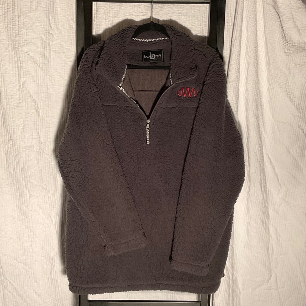 Boxercraft Dark Gray Zip-Up Sweater for Men
